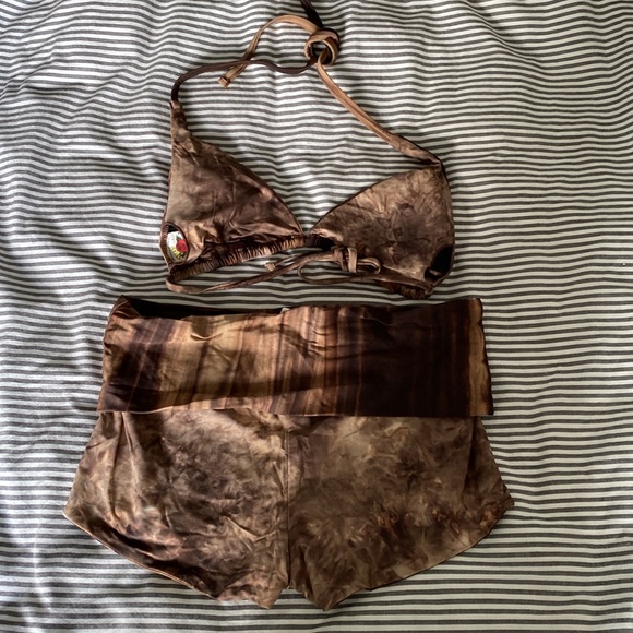 Lucky Brand Brown Swim Bralette with Soft Stretchy Fabric - Picture 3 of 3